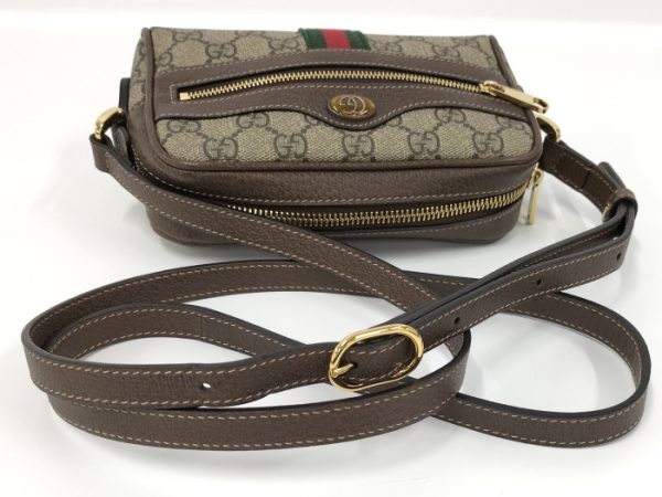 justbag06 GUCCI Ophidia Shoulder Bag in GG Supreme Leather Beige Brown