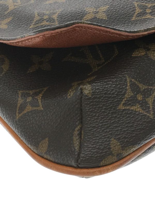 justbag07 LOUIS VUITTON Musette Tango Monogram Canvas PVC Brown Bag