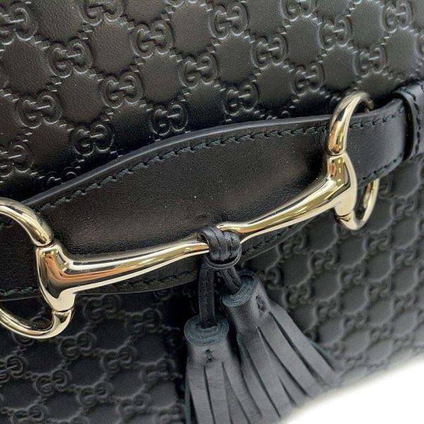 justbag08 Gucci Chain Shoulder Bag Emily GG Micro Gucci Shima Bag Black