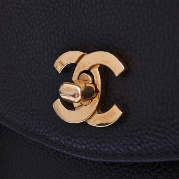 justbag09 Chanel Caviar Skin Here Mark Chain Shoulder Bag Black