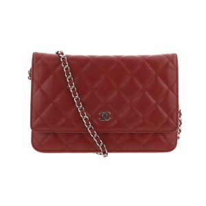 justbag1 Salvatore Ferragamo Gancini All Over Pattern Wallet Red