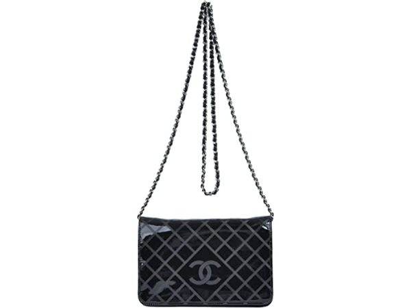 justbag1 Zappos PreLoved Chanel Wallet on Chain Shoulder Bag Black