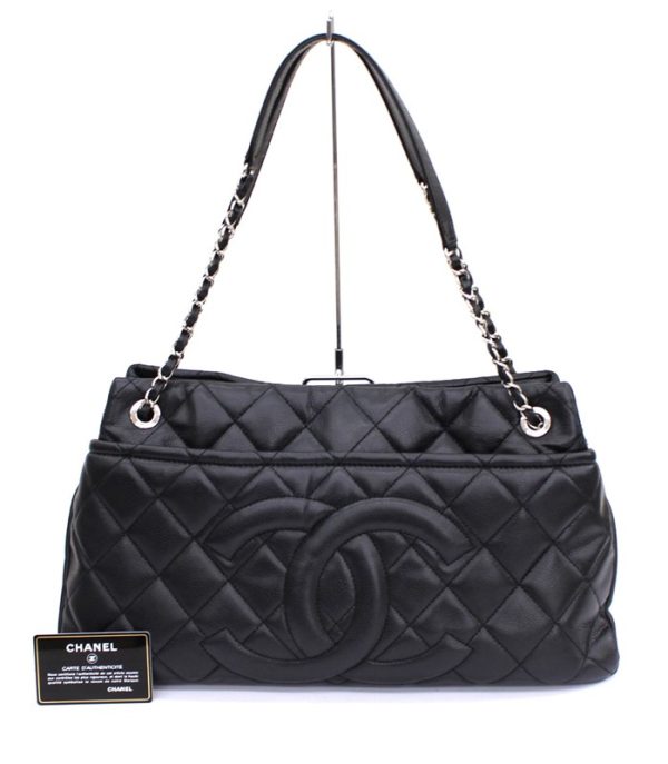 justbag1 Chanel Caviar Chain Shoulder Matelasse Black Here Mark