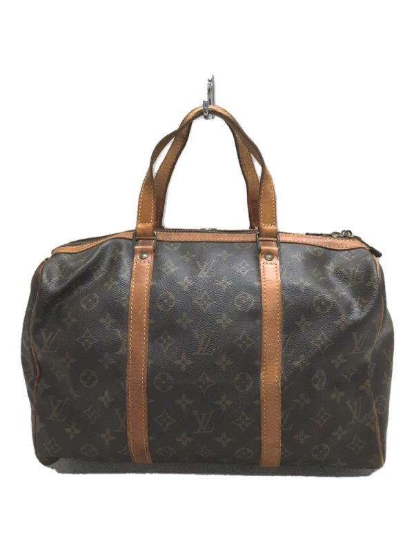 justbag1 LOUIS VUITTON Sax Spool Monogram Canvas PVC Brown HandBag