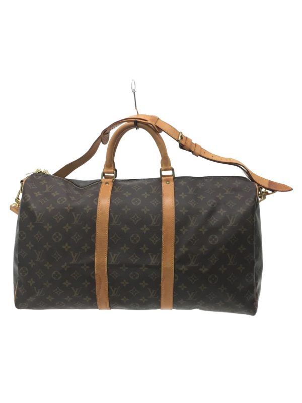 justbag1 LOUIS VUITTON Keepall Bandouliere Monogram PVC Brown Bag