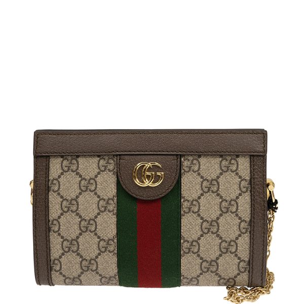 justbag1 Gucci Ofedia Mini Shoulder Bag Brown