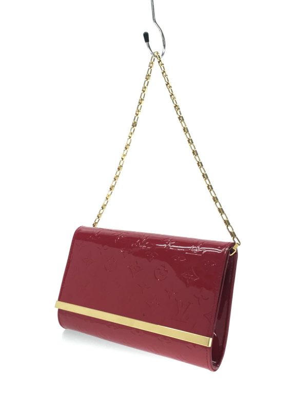 justbag2 LOUIS VUITTON Clutch Anna Monogram Verni Enamel Red