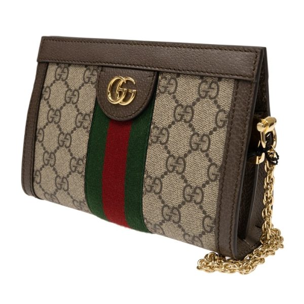 justbag2 Gucci Ofedia Mini Shoulder Bag Brown