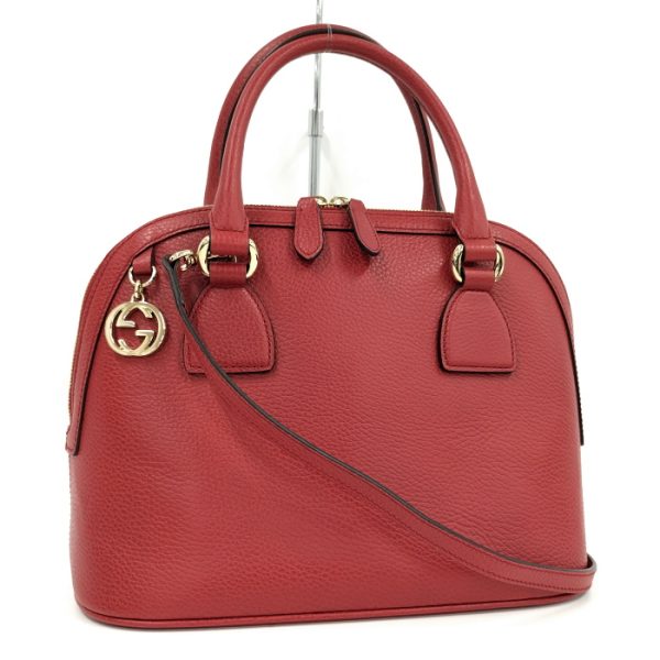 justbag26 Gucci 2WAY Handbag GG Charm Leather Red