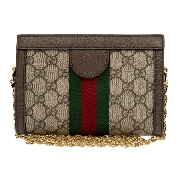 justbag3 Gucci Ofedia Mini Shoulder Bag Brown