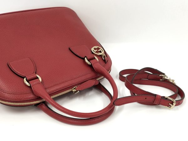 justbag31 Gucci 2WAY Handbag GG Charm Leather Red