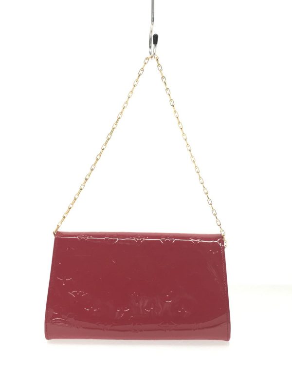 justbag4 LOUIS VUITTON Clutch Anna Monogram Verni Enamel Red