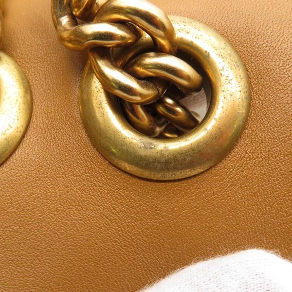 justbag8 Gucci GG Marmont Chain Shoulder Bag Raffia Python Beige