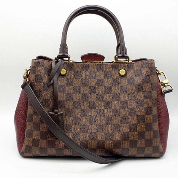 tamaya0078 1948 Louis Vuitton Damier Brittany Bag Nube Bordeaux Handbag 2Way Shoulder Bag