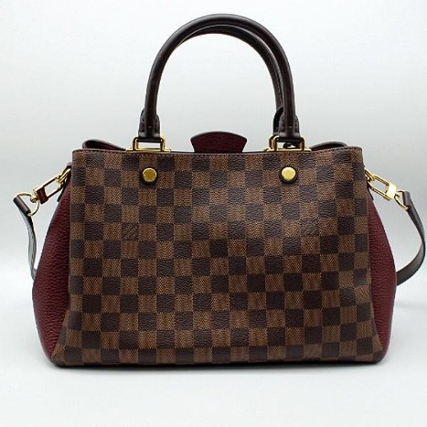 tamaya0078 1948 1 Louis Vuitton Damier Brittany Bag Nube Bordeaux Handbag 2Way Shoulder Bag