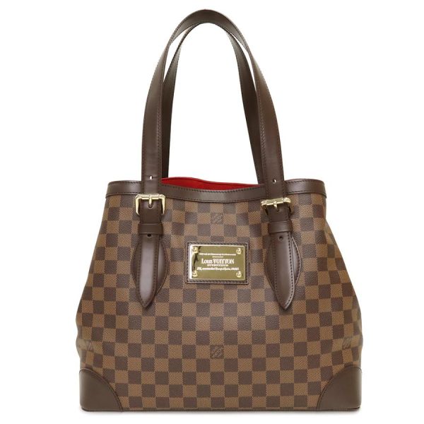 1 Louis Vuitton Hampstead MM Tote Bag Damier Brown Tea