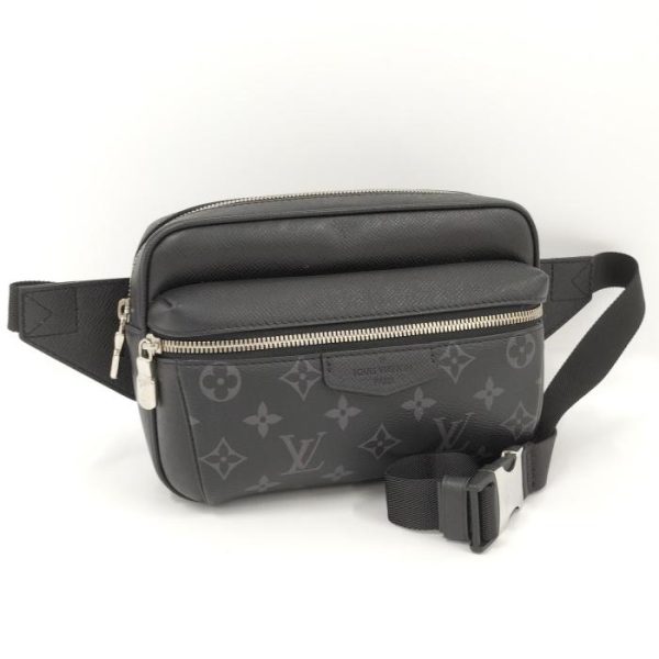 1 Louis Vuitton Bum Bag Outdoor Body Bag Monogram Eclipse Taiga Leather