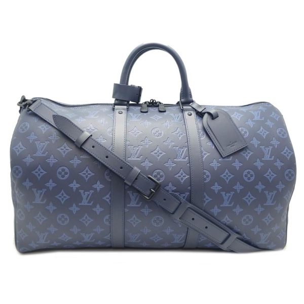 1 Louis Vuitton Keepall Bandouliere Boston Bag Monogram Shadow Leather