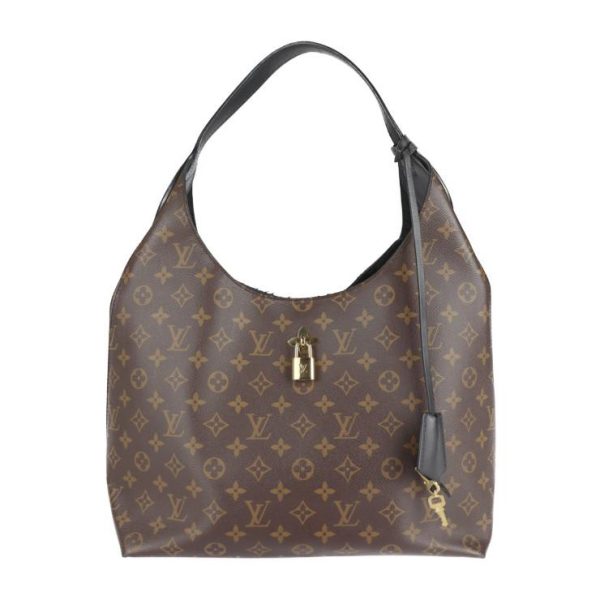 1 Louis Vuitton Flower Hobo Shoulder Bag Monogram Canvas Leather Brown