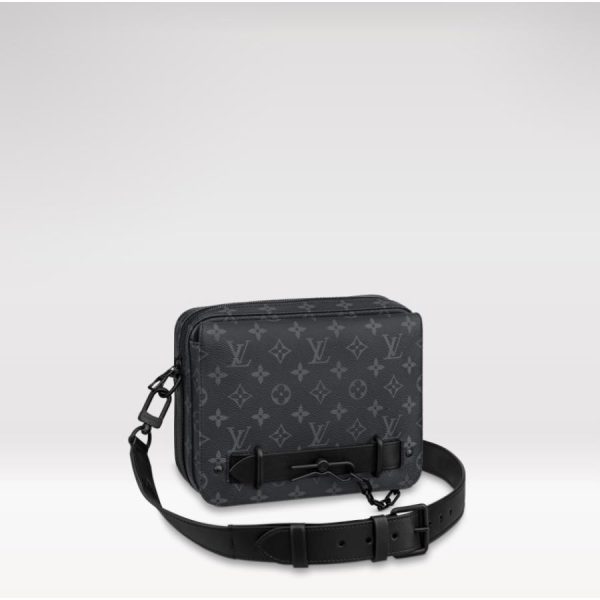 1 Louis Vuitton Messenger Black Monogram Eclipse Canvas Leather