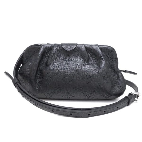 1 Louis Vuitton Scala Mini Pouch Diagonal Hanging Mahina Noir Black