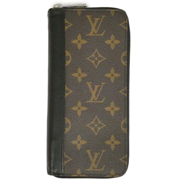 1 Louis Vuitton Monogram Macassar Zippy Wallet Vertical Brown x Black