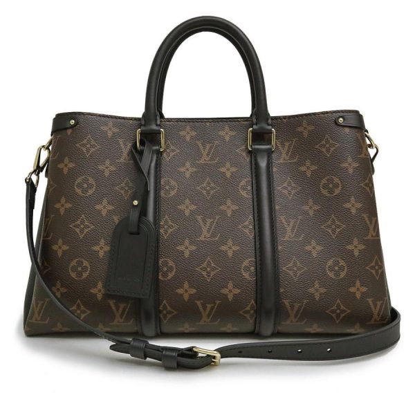 1 Louis Vuitton Soufflot NV MM 2way Handbag Black