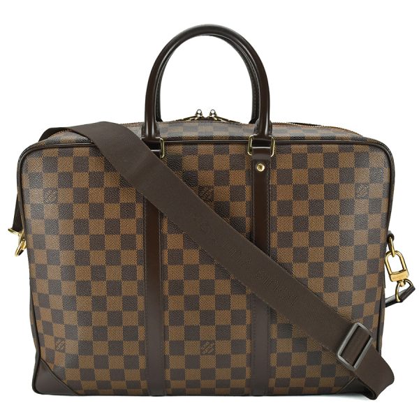 1 Louis Vuitton Porte Document Voyage GM Damier Ebene Handbag