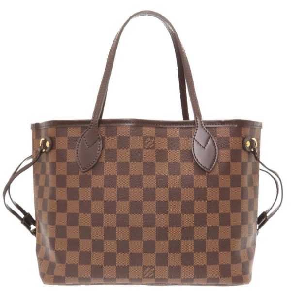 1 Louis Vuitton Neverfull PM Damier Tote Bag Brown Gold