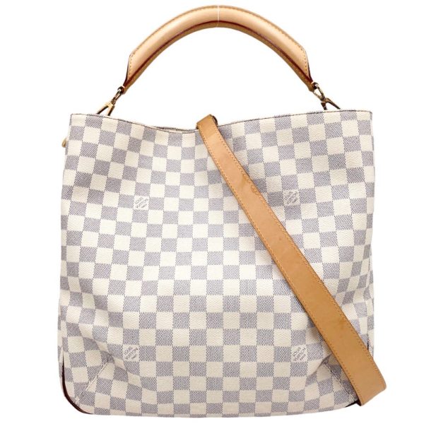 1 Louis Vuitton Damier Azur Sophie Shoulder Bag White