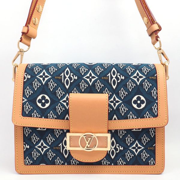 1 Louis Vuitton Dauphine MM Monogram Jacquard Shoulder Bag