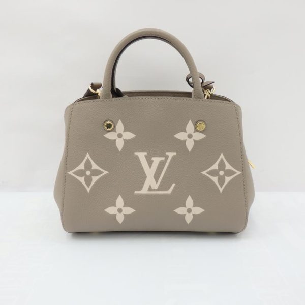 1 Louis Vuitton Montaigne BB Emplant Tourtrell Creme Hand Bag