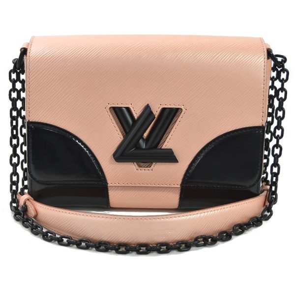 1 Louis Vuitton Twist MM Shoulder Bag Epi Leather Rose Nakure