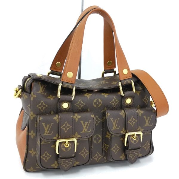 1 Louis Vuitton Manhattan 2 Way Shoulder Bag Monogram Brown