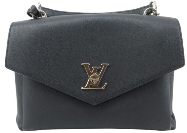 1 Louis Vuitton Grained Calf Leather My Lock Me Shoulder Handbag