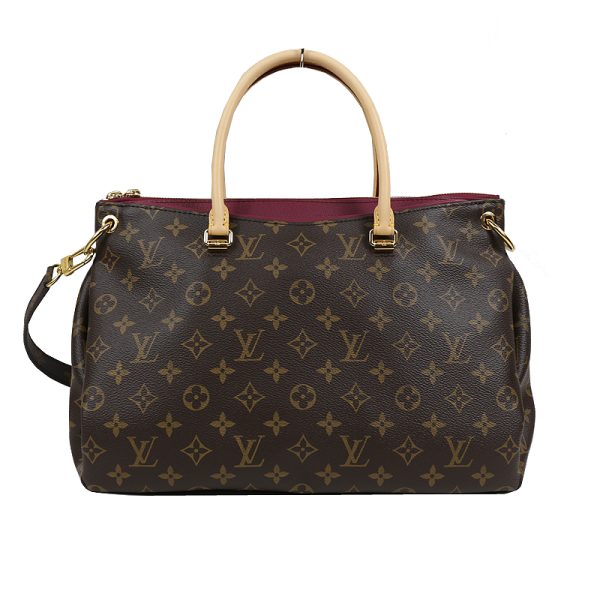 1 Louis Vuitton Pallas Handbag Monogram Canvas Brown