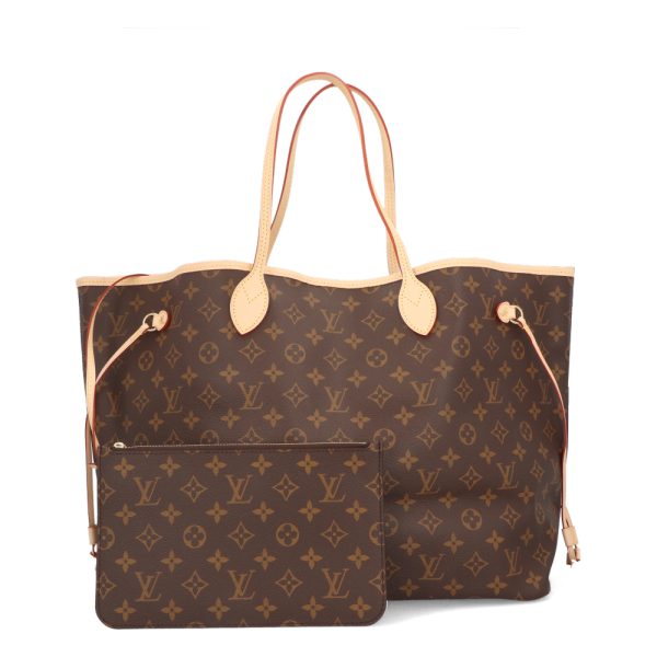 1 Louis Vuitton Neverfull GM Hand Bag Monogram Canvas Beige