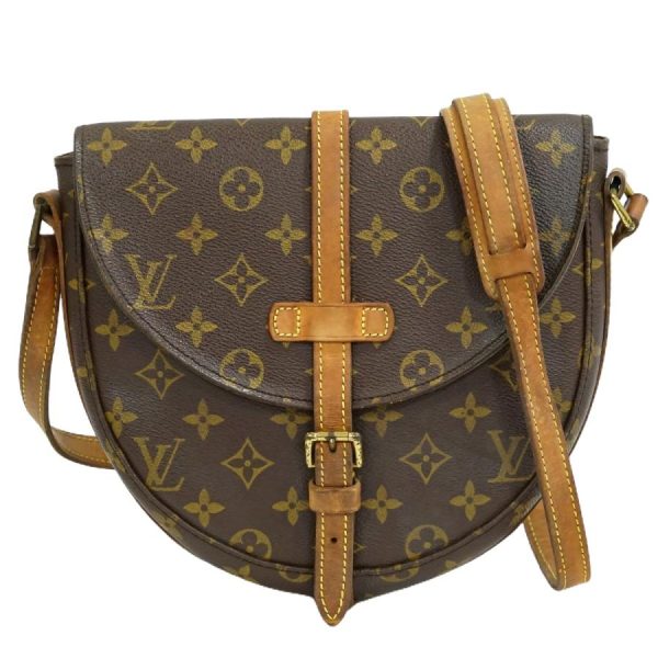 1 Louis Vuitton Chantilly MM Monogram Shoulder Bag Pochette Brown