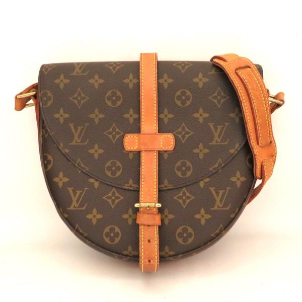 1 Louis Vuitton Shoulder Bag Chantilly GM Monogram Diagonal Brown