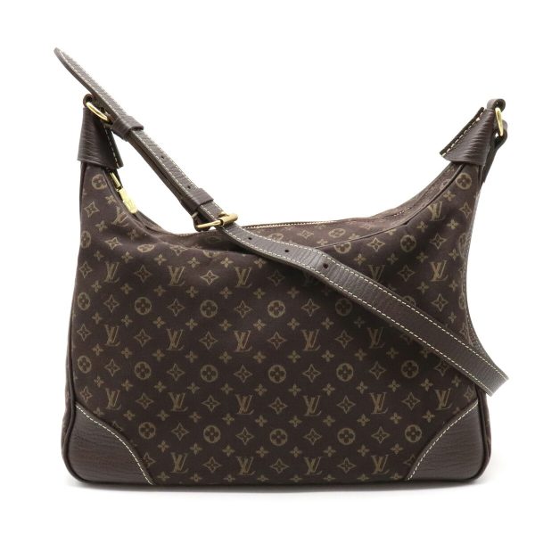 1 Louis Vuitton Monogram Minilan Boulogne Shoulder Bag One Shoulder Shawl Ebene Brown