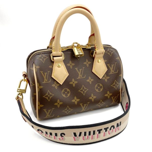 1 Louis Vuitton Speedy Bandouliere Monogram Shoulder Bag Canvas Noir Gold