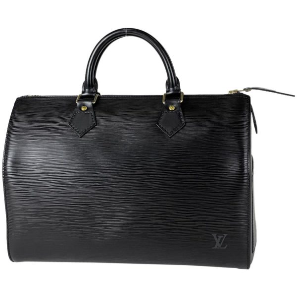 1 Louis Vuitton Speedy 30 Boston Bag Handbag Epi Noir Black