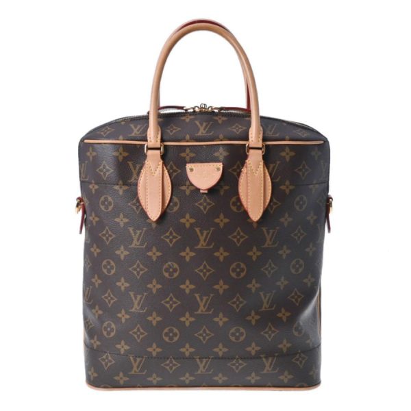 1 Louis Vuitton Monogram Carryall MM Handbag Brown