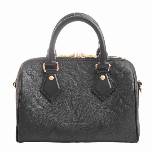 1 Louis Vuitton Amplant Speedy Bandouliere 2 Way Shoulder Bag Black Leather