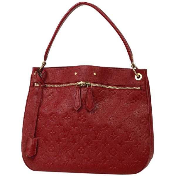 1 Louis Vuitton Spontini 2 Way Shoulder Bag Handbag Monogram Implant Suise Red