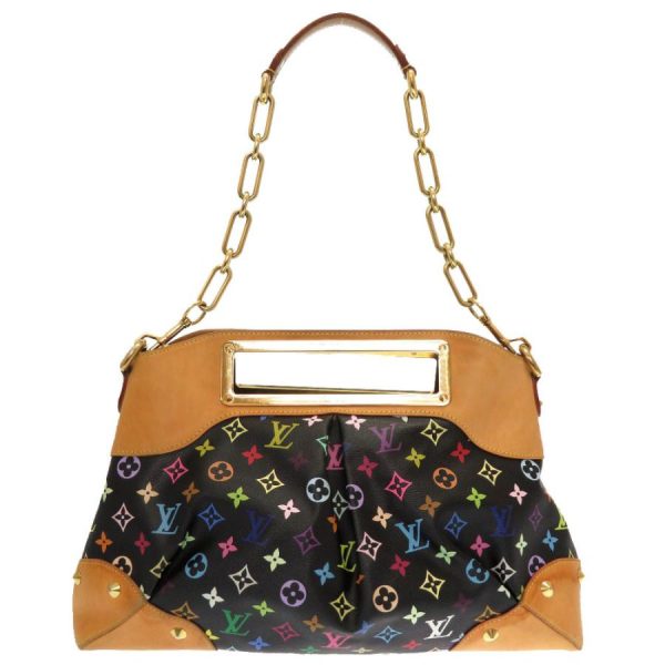 1 Louis Vuitton 2 Way Shoulder Bag Handbag Monogram Multicolor Judy GM Black