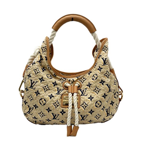 1 Louis Vuitton Cruise Line Bull MM Shoulder Bag Beige Gold Hardware