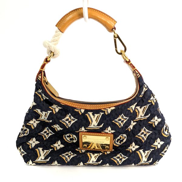 1 Louis Vuitton Monogram Bulle PM Collection Cruise Line Handbag Navy