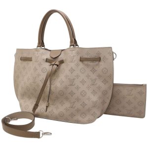 1 Louis Vuitton Trouville Handbag Monogram Leather Brown
