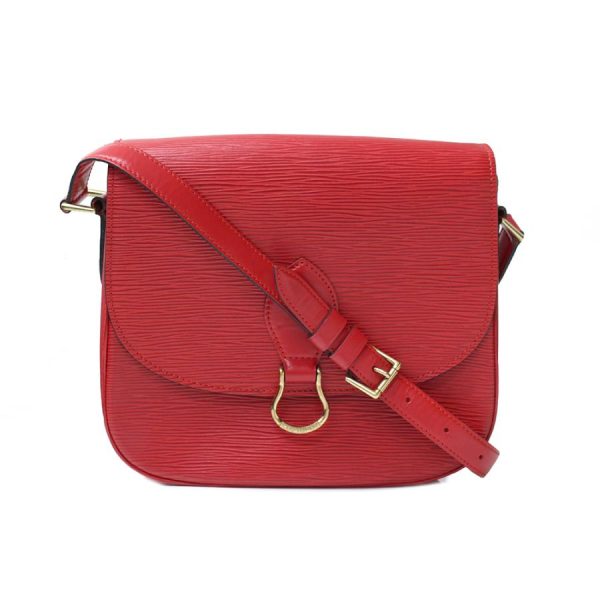 1 Louis Vuitton Epi Sun Crew Shoulder Bag Castilian Red